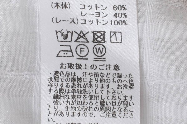 画像11: sheer check raffle collar blouse (OWH)