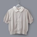 cotton nylon lace color knit cardigan (IGY)
