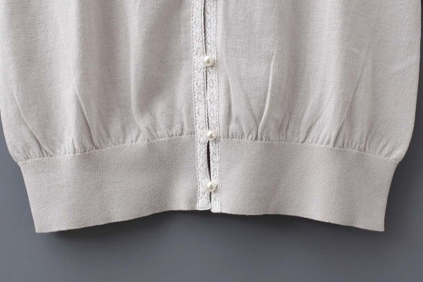 画像7: cotton nylon lace color knit cardigan (IGY)