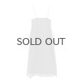 sheer starched cotton 2way cami skirt (BK)