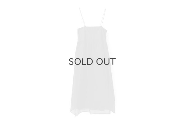 画像1: sheer starched cotton 2way cami skirt (BK)