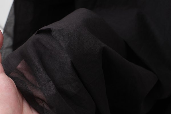 画像10: sheer starched cotton 2way cami skirt (BK)