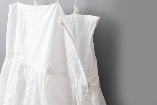 画像4: sheer starched cotton 2way cami skirt (OF)