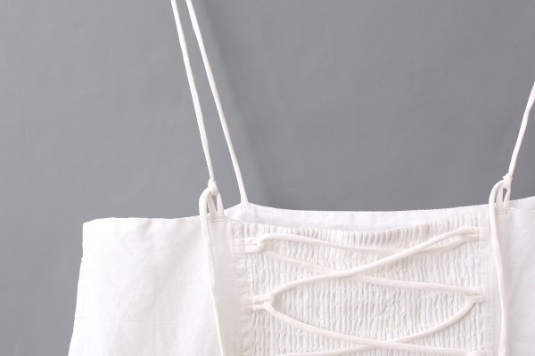 画像6: sheer starched cotton 2way cami skirt (OF)