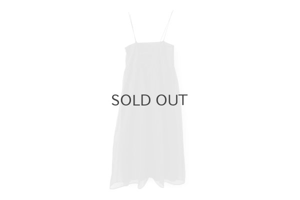 画像2: sheer starched cotton 2way cami skirt (BK)