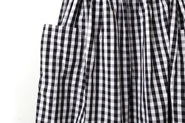 画像5: 3 ET DEMI original gingham check skirt (BK)