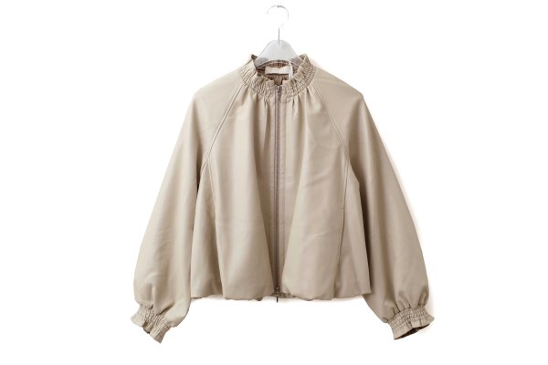 画像1: soft eco-leather blouson (IV)