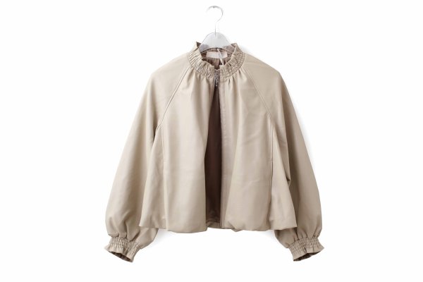 画像2: soft eco-leather blouson (IV)