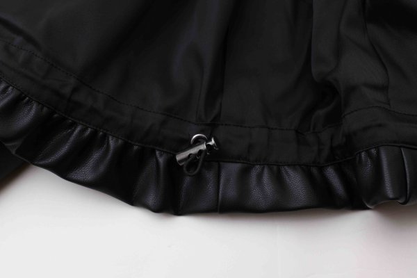 画像8: soft eco-leather blouson (BK)
