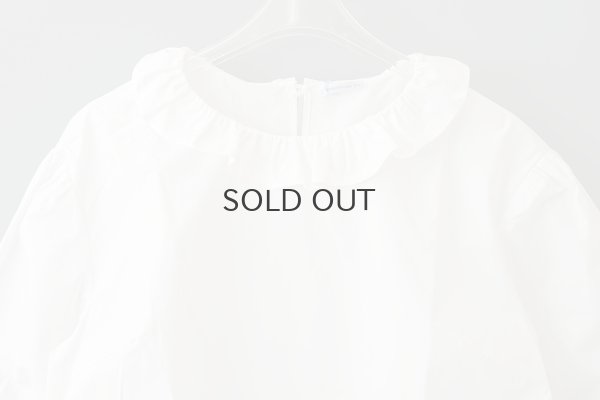 画像4: 別注!! Ruffle Neck Top (WH)