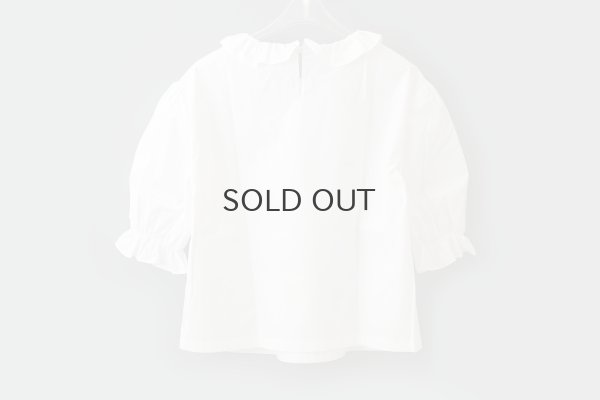 画像3: 別注!! Ruffle Neck Top (WH)