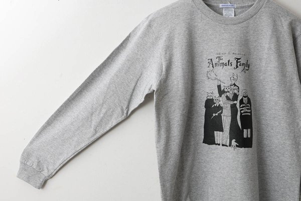 画像4: Cinephile Long T-Shirts "The Animals Family" (GY)