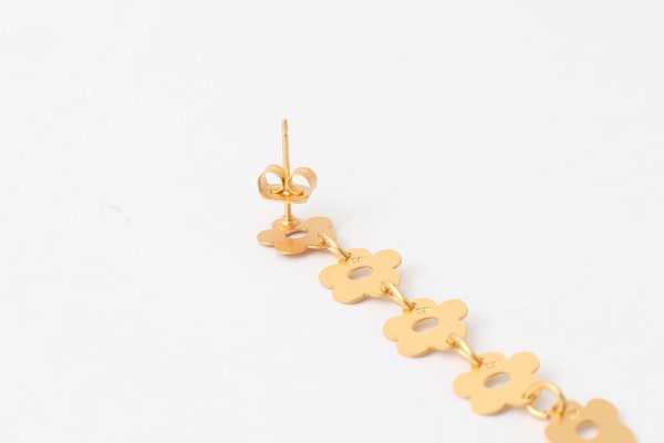画像4: FLOWER - ETCHED METAL EARRINGS 5-PIECE