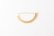 画像1: SEMICIRCULAR - ETCHED METAL BROOCH (1)