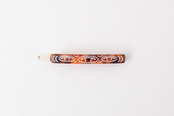 画像7: PERSIAN RUG GEOMETRIC PATTERN HAIRPIN