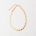 CIRCLE - ETCHED METAL NECKLACE