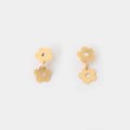 FLOWER - ETCHED METAL EARRINGS 2-PIECE