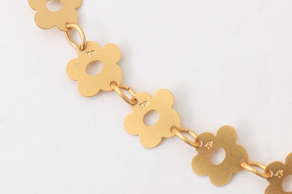 画像4: FLOWER - ETCHED METAL NECKLACE