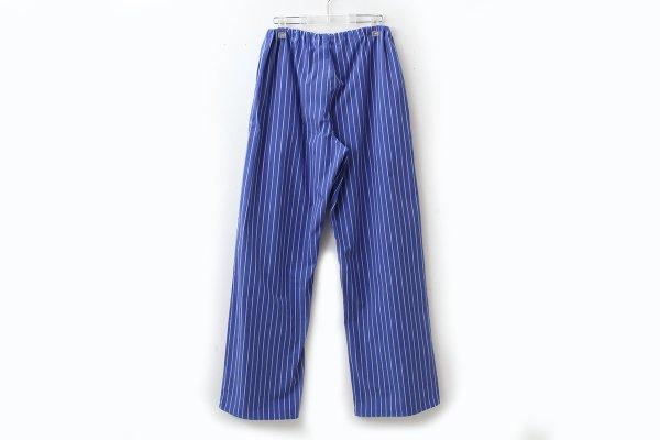 画像2: COTTON STRIPE REGULAR PANTS (BL)