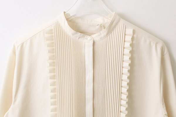 画像3: tuck frill flare shirt (IV)
