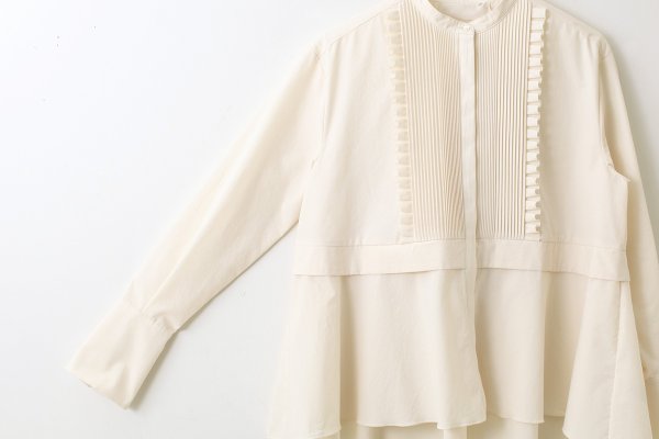 画像4: tuck frill flare shirt (IV)