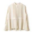 tuck frill flare shirt (IV)
