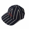 YTU Logo Cap_Butcher Stripe