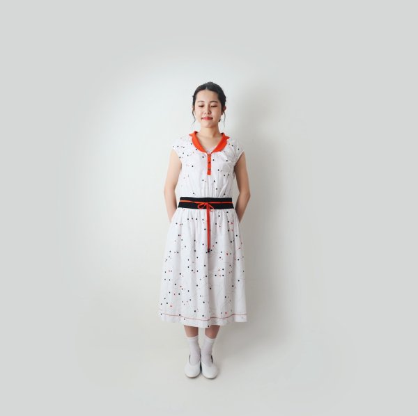 画像10: ☆ キャズエドゥミ 別注スペシャルアイテム sea fowl ドレス YS3750（WH）