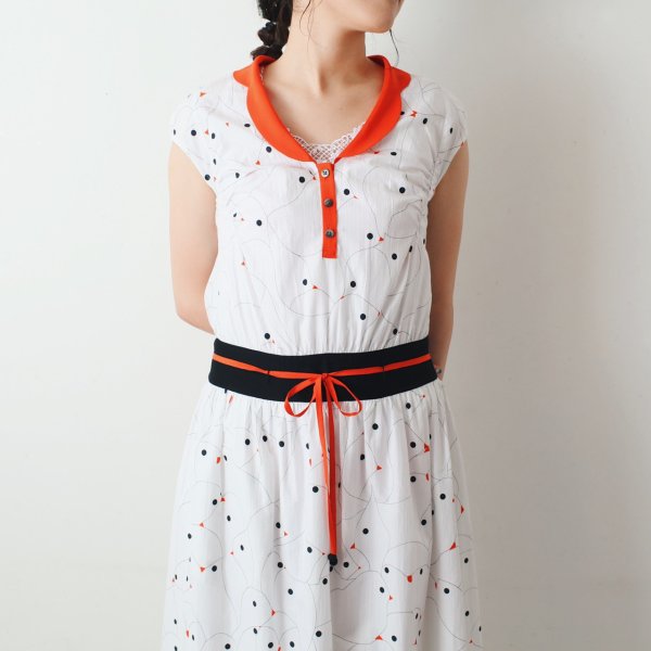 画像12: ☆ キャズエドゥミ 別注スペシャルアイテム sea fowl ドレス YS3750（WH）