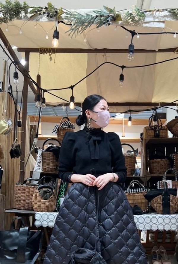 画像21: ML LUPETTO PLISSE' C/COLLO E POLSI PIZZO 304 (NERO)