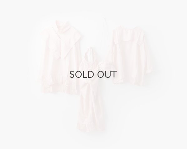 画像11: Khadi Silk Back Button Sailor Blouse (B.WH)