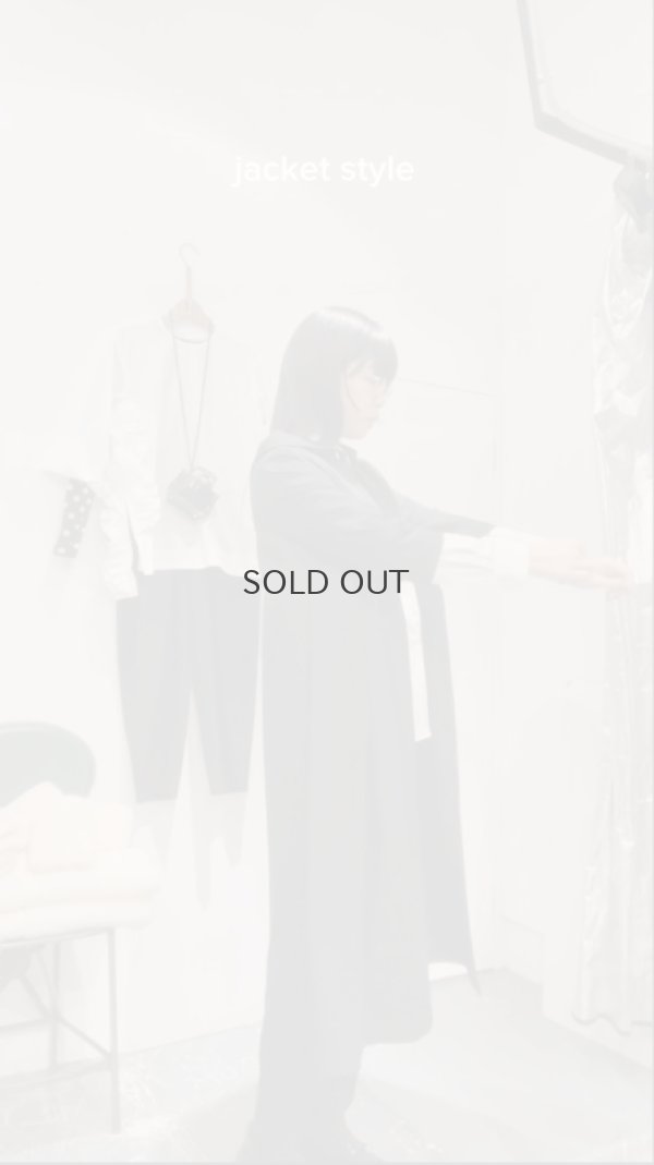 画像13: ウールギャバ後染ワンピース (BK)