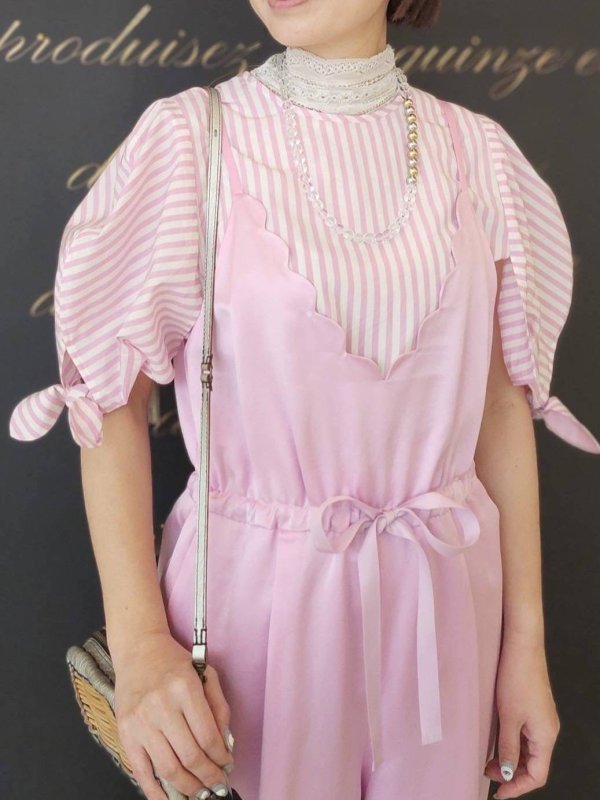 画像34: SALE20%OFF!! 別注!! Powder satin オールインワン (PK)