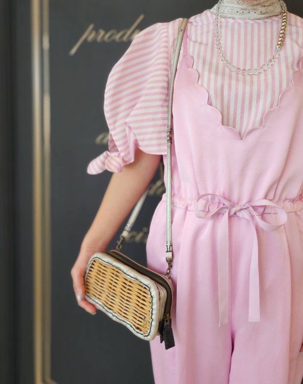 画像36: SALE20%OFF!! 別注!! Powder satin オールインワン (PK)