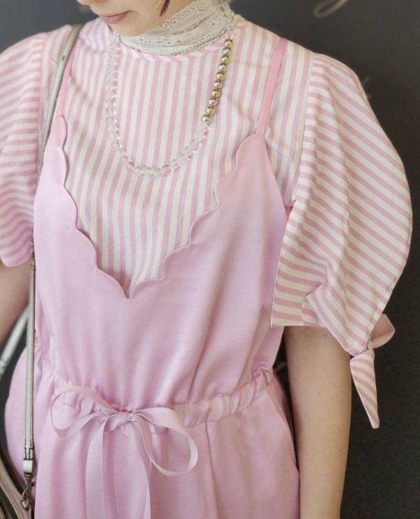 画像35: SALE20%OFF!! 別注!! Powder satin オールインワン (PK)