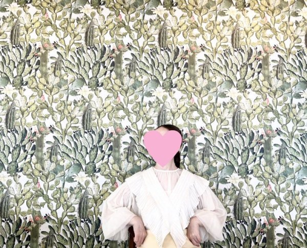 画像12: Khadi Silk Tuck Ruffle Collar (BK)