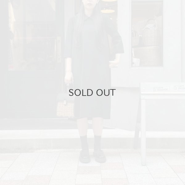 画像14: ウールギャバ後染ワンピース (BK)