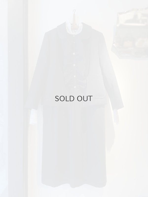 画像39: ウールギャバ 丸襟ジャケット (NV)