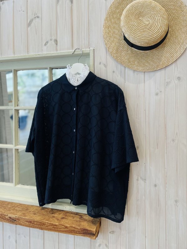 画像10: 30/-天竺 レース襟ノースリインナー(WH)