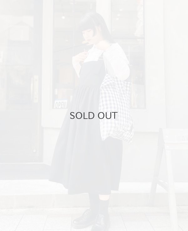 画像7: ウールギャバ後染ジャンパースカート(NV)