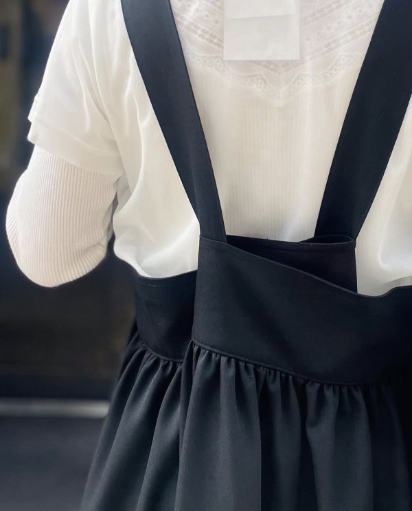 画像8: ウールギャバ後染ジャンパースカート（NV）