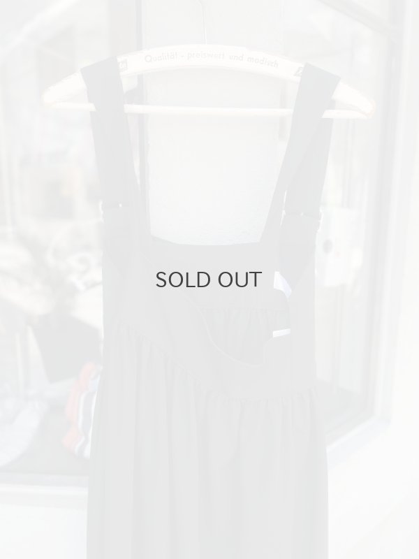 画像4: ウールギャバ後染ジャンパースカート(BK)