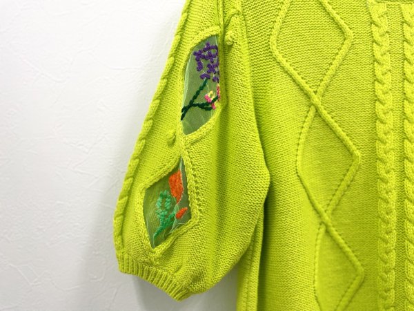 画像3: SALE20%OFF!! フラワー刺繍プルオーバー (LGR)