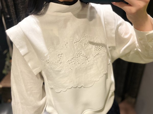画像1: SALE30%OFF!! トリレースブラウス