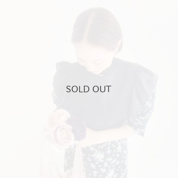 画像20: 別注!! Silk Pin Tuck RuffleCollar (BK)