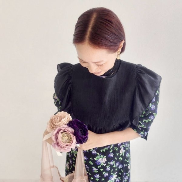 画像18: 別注!! Cotton Silk PinTuck RuffleCollar (WH)