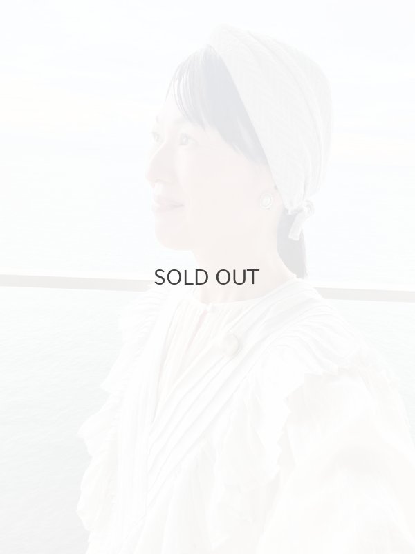 画像17: Khadi Silk Tuck Ruffle Collar (WH)