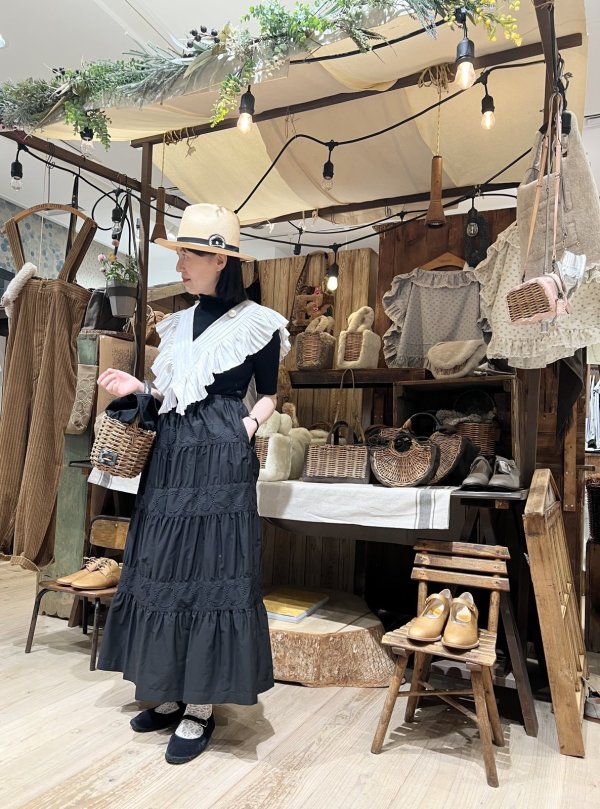 画像30: tambourine ティアードスカート (ADS5402:BK)