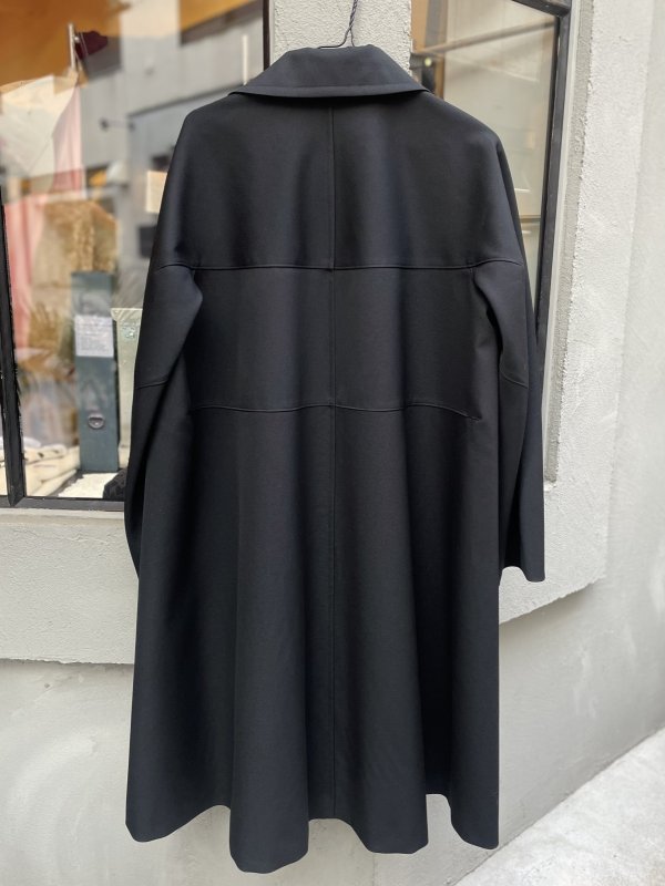 画像4: ウールギャバ後染コート(BK)