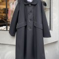 ウールギャバ後染コート(BK)